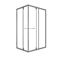 Душевой уголок DUERO, прямоугольный, шоверама, черный DR-128CR-SH-GB