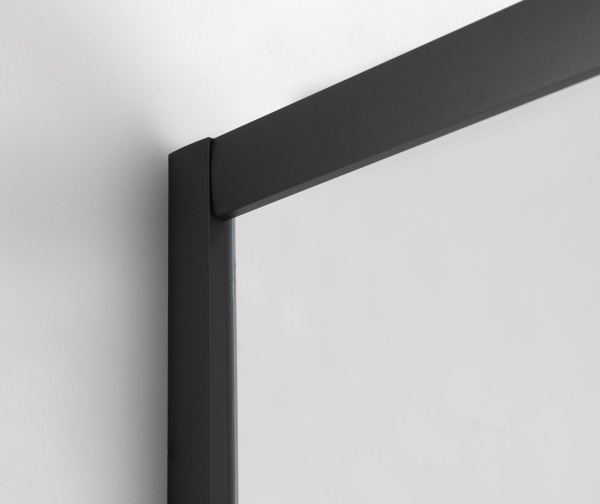 Душевой уголок DUERO, прямоугольный, шоверама, черный DR-128CR-SH-GB