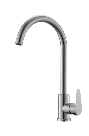 Смеситель OLISAN STEEL для кухни нержавеющая сталь, ST1007