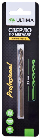Сверло по металлу Ultima, 3,2х65 мм, P6MK5, цилиндр.хвост