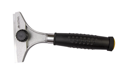 Скребок Ultima, 100 мм, фиксированное лезвие, металлическая обрезиненная ручка