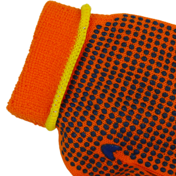 Перчатки BOXER из смесовой пряжи, утепленные акриловым флисом и с ПВХ точкой, BXR1934W