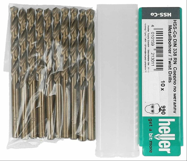 Сверло по металлу НSS-Co DIN 338 RN 9,2x81x125мм (1 уп-10 шт)
