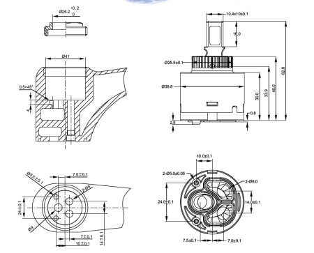 Картридж керамический OL 40D-1BL