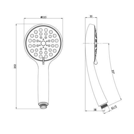 Лейка для душа D189